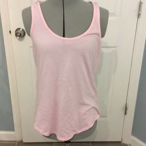 Express pink racer back tank top
